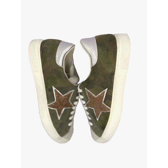 STEVEN MADDEN Rubie Multi-Function Camo Sneakers Womens 9.5M Star Shoes Low Top - Picture 10 of 13